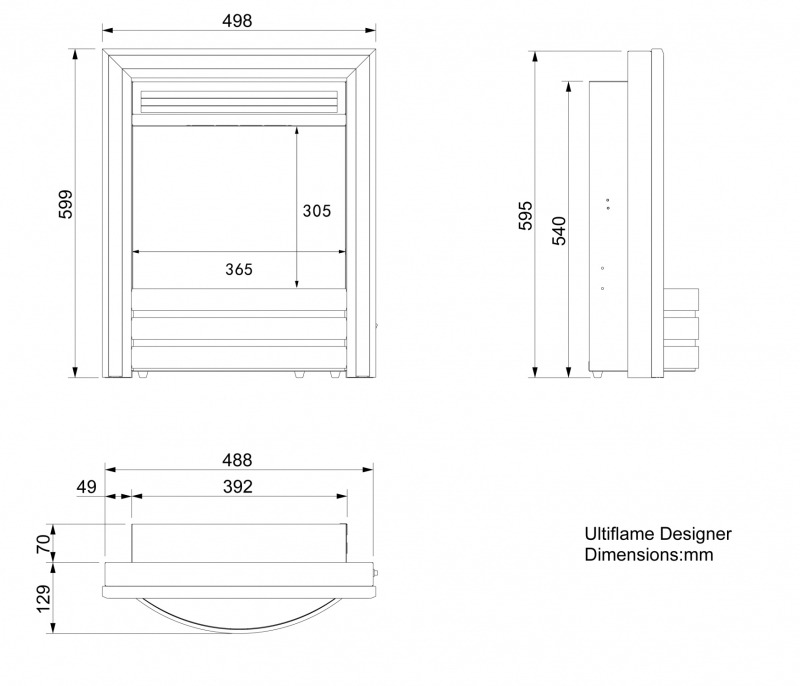 Ultiflame VR Designer Chrome and Black from Celsi