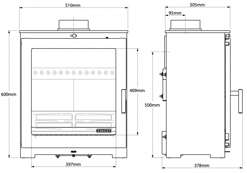 Arundel XL Multifuel from Portway Stoves