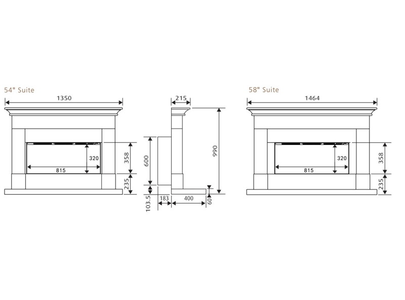 Ultiflame VR Parada Elite Suite 54 inch from Celsi