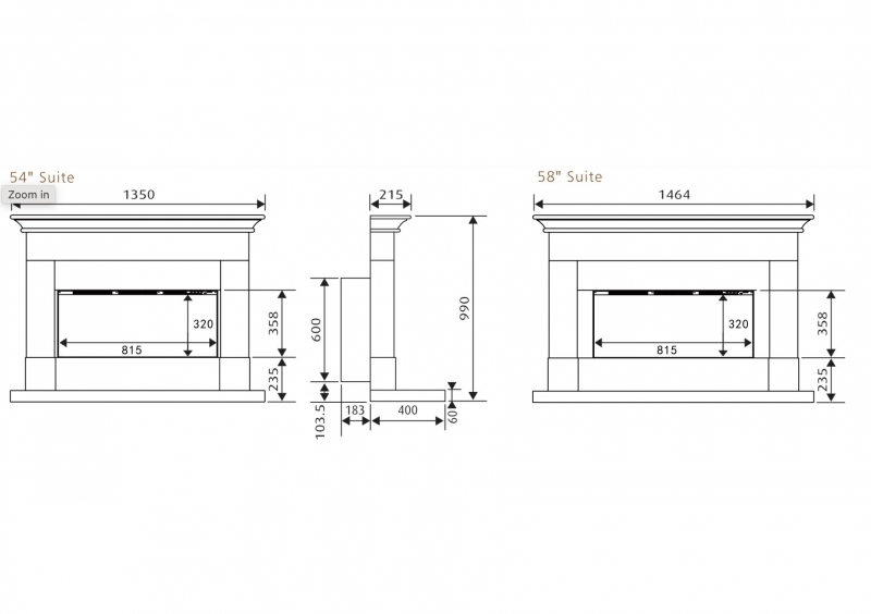 Ultiflame VR Parada Elite Suite 58 inch from Celsi