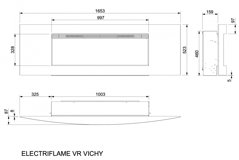 Electriflame VR Vichy Satin Sliver from Celsi