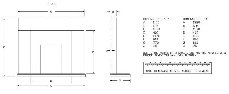 Faro Limestone Fireplace from Newman