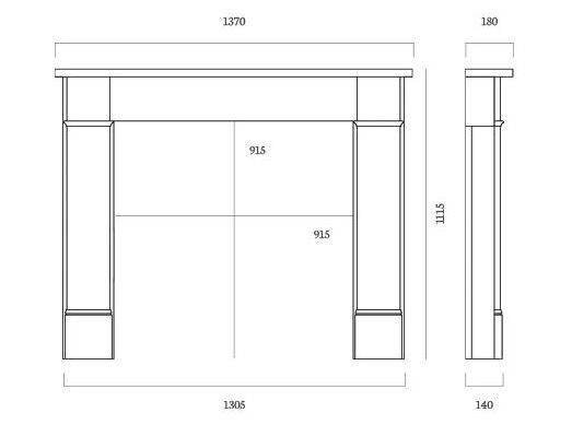 Hersham Liberty White Marble Fireplace from Capital Fireplaces