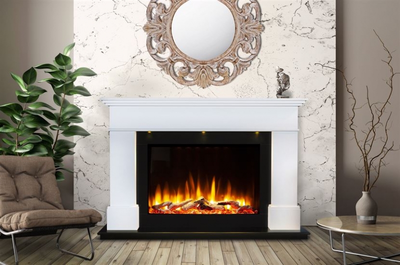Ultiflame VR Adour Aleesia Illumia White Black from Celsi