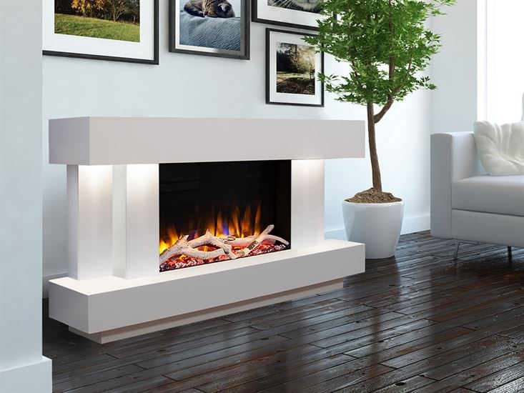 Ultiflame VR Gemma 600 Illumia Suite Smooth White from Celsi