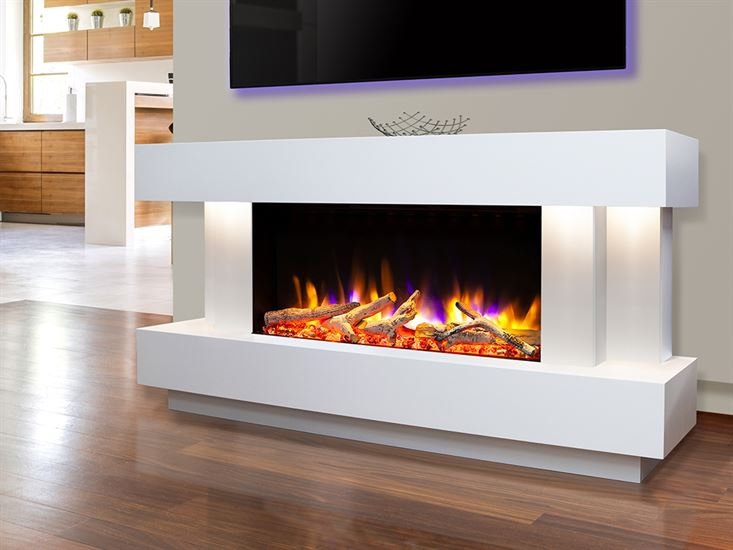 Ultiflame VR Gemma 800 Illumia Suite Smooth White from Celsi