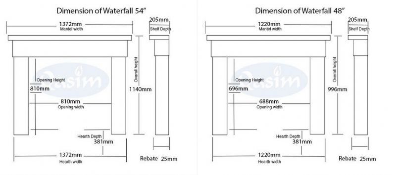 Waterfall Marble Fireplace from Qasim