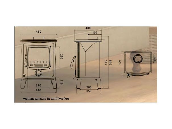 Cougar 7 Multi Fuel Stove from Cast Tec