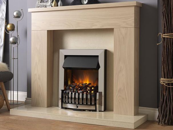 Danville Chrome Opti Myst Electric Inset fire from Dimplex