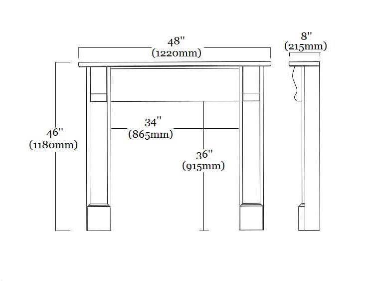 Bedford 48 Timber Surround from FDC
