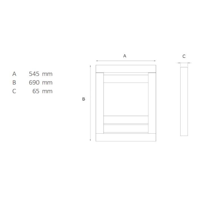 The Cristal Black Electric Fire from Sirocco Fires