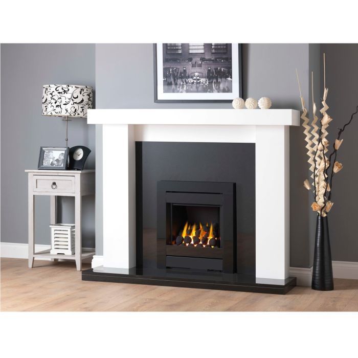 The Cristal Black Inset Gas Fire from Sirocco Fires
