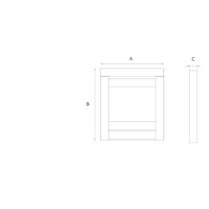 The Cristal Black Inset Gas Fire from Sirocco Fires