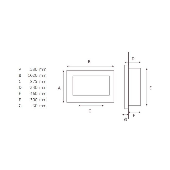 The Series 8000 Nickel Gas Fire with Pebble with Slide Control from Sirocco Fires